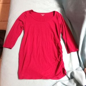 Purple 3/4 sleeve Motherhood Maternity stretchy top size small